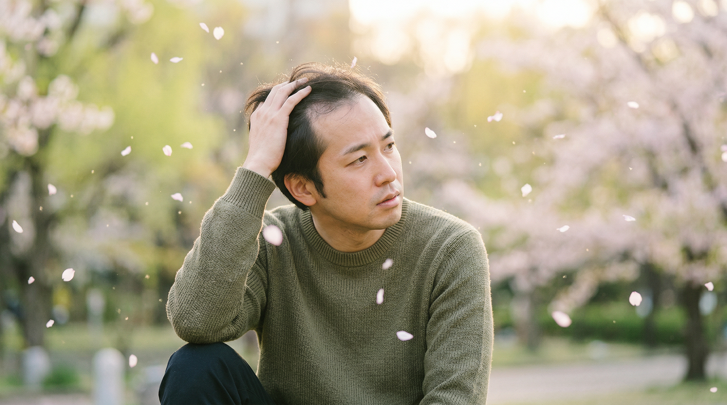 花粉症と頭皮トラブルのイメージ